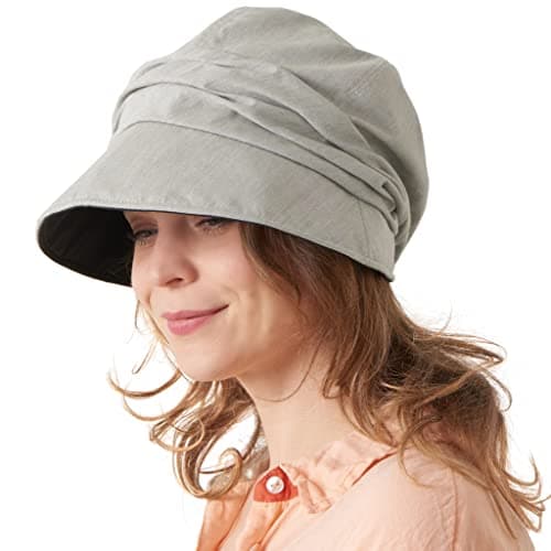 CHARM Womens Summer Sun Hat, Light Gray
