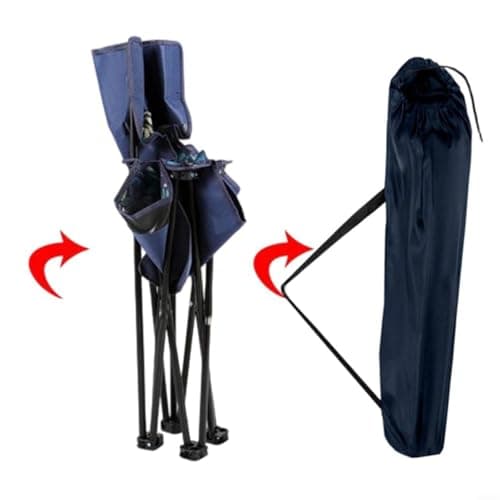 GANCEI 2pcs Outdoor Camping Chair Storage Bags with Adjustable Strap and Drawstring, Polyester Carrying Case for Folding Chairs Beach Umbrellas Fishing Rods Tents Tripods(cyan-blue) — view 2