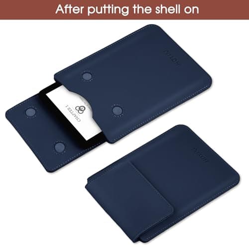 HoYiXi Universal Sleeve Case for 6-inch Kindle/Kobo/Voyaga/Pocketbook/Tolino E-book reader Lightweight Leather Protective Sleeve Case Pouch for 6-inch E-book, Blue — view 6
