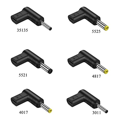 DIIOOMIEEU USB C to Power Connector 15V Type C to Plug Charging Adapter Converter for Laptop Router — view 5