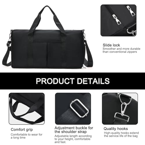 Sports Gym Bag, 30L Gym Sports Duffle Bag, Waterproof Travel Duffel Bag — view 3