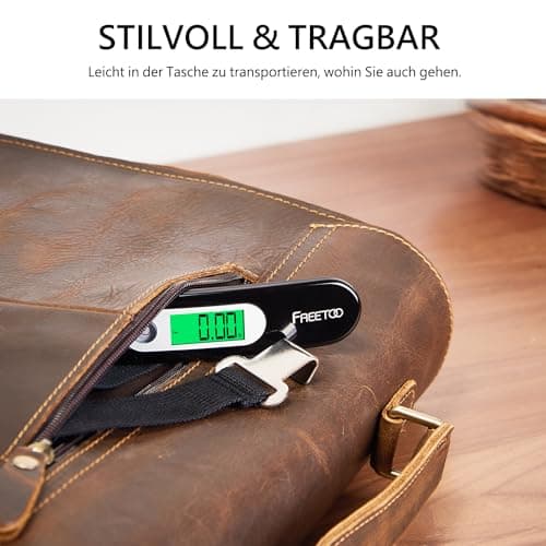 FREETOO Luggage Scale with Tare Function 110 Lb/ 50Kg Capacity, Black — view 6