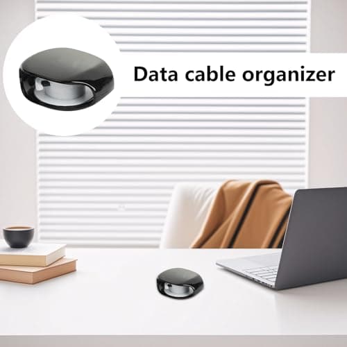 Nybhyjka Automatic Cord Reel - Retractable Cable Organizer | Small Winder Case Horizontal Cord Retractor for Phone Travel Car Reader USB Home Tablet Earbuds Chargers Wire — view 2