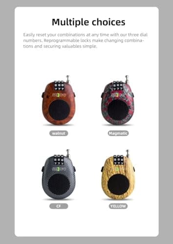 SZCQ Retractable Cable Combination Lock 27 Inch Security Password Lock Steel ABS Padlock for Luggage Travel,Snowboard,Bike,Stroller and Suitcases and Helmet — view 6