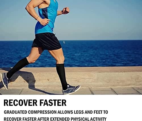 8 Pairs Compression Socks for Women and Men (15-20mmHg)- Great for Medical, Circulation,& Recovery,Nursing, Travel & Flight Socks - Running & Fitness… — view 2