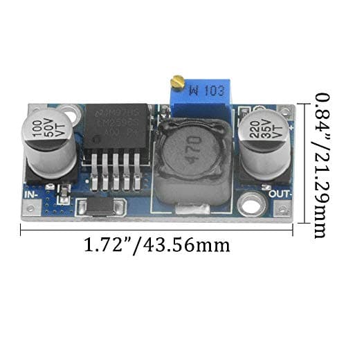 BGTXINGI 10PCS DC-DC Buck Voltage Converter Power Module 3A LM2596 Adjustable Stable 3.0-40V to 1.5-35V Power Supply Module — view 5