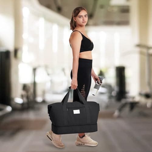 FAROWELL Overnight Hospital Bag, Travel Bags for Women, Pregnancy Baby Maternity Hospital Bag Holdall Duffle, Weekend Bags for Women, Easyjet Cabin Hand Luggage Underseat Weekender Duffel Womens/Mens — view 6