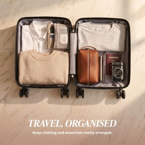 LUGG Jetset 15" Lightweight Cabin Suitcase - EasyJet Underseat Carry On Luggage, ABS Hard Shell, Scratch-Resistant Finish, Secure Lock, Smooth 360° Spinner Wheels (45x33x20cm) — view 6