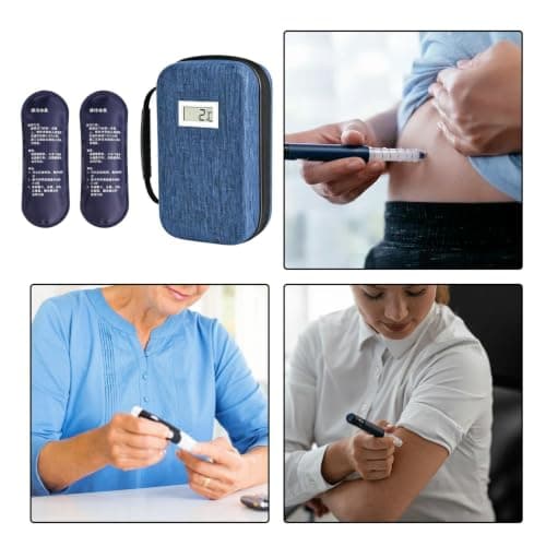 objbhuely Cooler Travel Case with Temp Display Travel Insulated Organizer — view 4