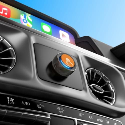 Wireless CarPlay & Android Auto Adapter UK with 2026 Upgraded Switch Button — view 2