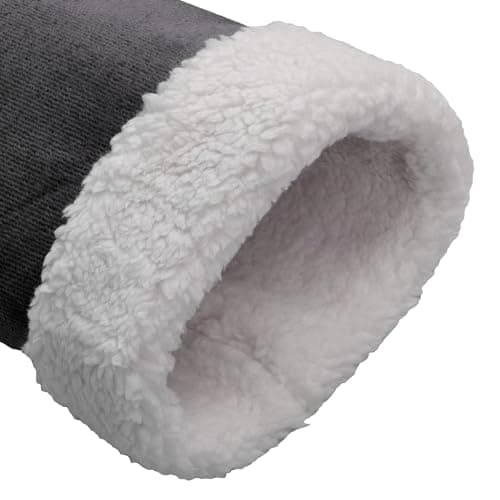 USB Heated Hands Muffs Electric Hands Warmer Muffs Thick Fleece Lined Warming Pouch Pocket Heater Heating Bag Warm Gloves Mitts for Men Women Elderly (Grey) — view 4