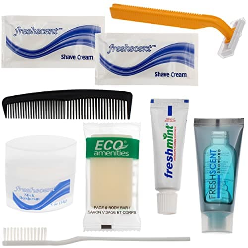 24 Kits - Bulk Case of Wholesale Deluxe Hygiene & Toiletries for Men, Women, Travel, Charity