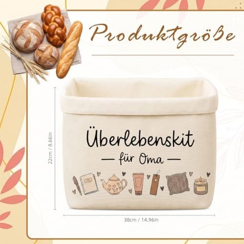Survival Kit Grandma Gift Bread Basket Birthday Gift for Grandma 1 Piece — view 6
