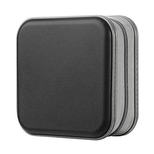 alavisxf xx CD Case, 48 Capacity Hard Plastic Portable CD Organizer Holder