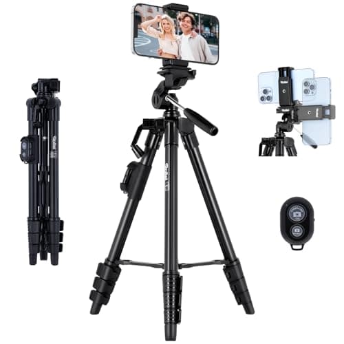 Rollei Smartphone Tripod Traveler I Ultra-light - Up to 2kg Payload, Incl. Tripod Head, Bluetooth Remote Release - Black