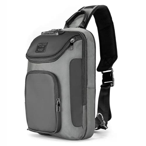 reeyee Sling Bag for Men, Anti-Theft Crossbody Bag for Travel and Hiking