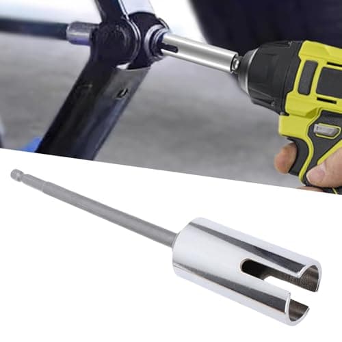 VBESTLIFE Scissor Jack Slotted Drill Adapter, 5.9" Stainless Steel Anti Rust for RV Trailer, Quick Lift Power Tool Socket for Cordless Impact Driver, Universal Fit for Motorhome C — view 4