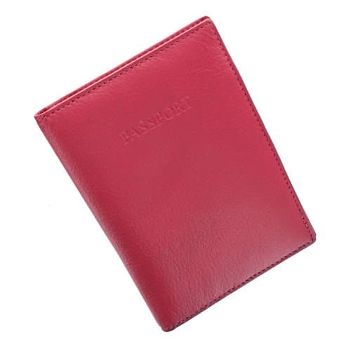 VISCONTI Polo Collection Leather Passport Holder RFID Blocking 2201 Fuchsia — view 5