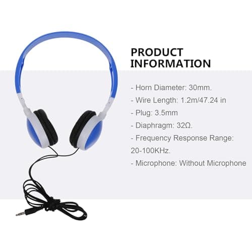 Alipis Children Foldable Headset 30mm Abs Pvc School Season Decor — view 2
