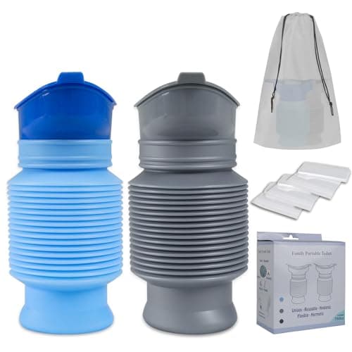 Pee Bottles for Men, 2PCS Portable Urinal Collapsable Portable Toilet 750ML