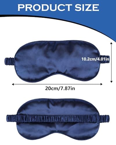lulir Sleep Mask 2 Pack, Silk Eye Mask for Sleeping,Travel & Sleep — view 2
