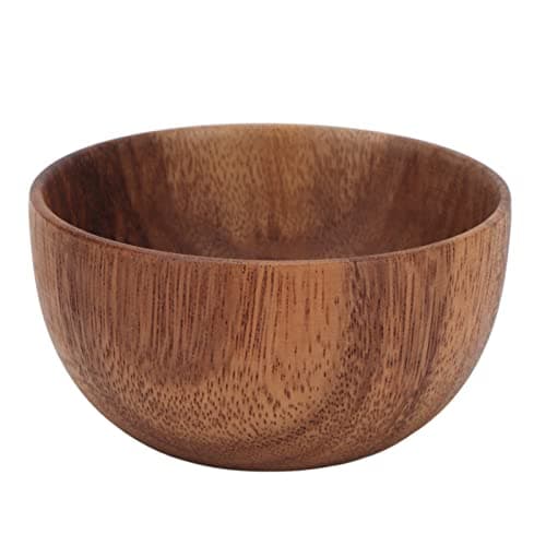 Topiky Portable Wooden Shaving Soap Bowl, Large Capacity Foaming