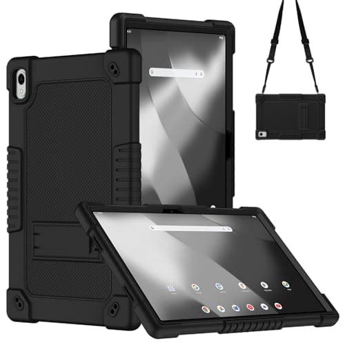 Kebiory for Onn 12.1 inch Tablet Pro 100146663 Case 2024 Friendly Case with Shoulder Strap Stand for New Walmart Onn 12.1 inch Tablet Pro 2024 Model Cover (Black)