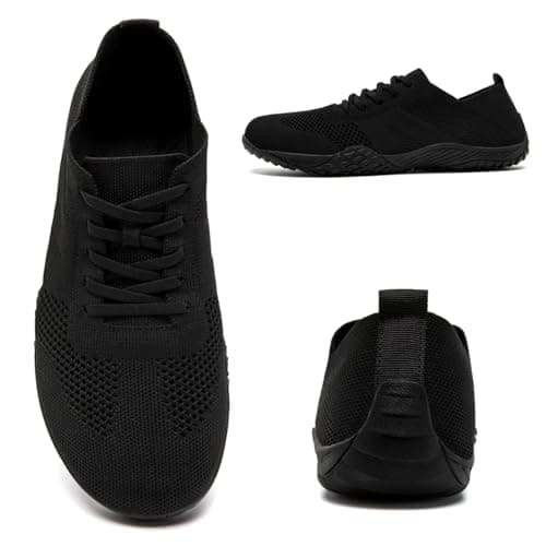 XKOWUO Barefoot Shoes for Men Fitness Training Shoe Zero Drop Minimalist Walking Shoes Flexible and Lightweight for Everyday Comfort All_Black UK 10 — view 6