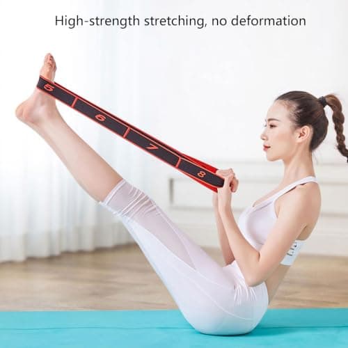 Stretching Strap Fitness Band Resistance Band Ballet, Yellow — view 6