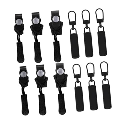 PIXZCSA Metal Zipper Repair Kit Smart Solution Durable Zipper Head Replacement for Jeans Handbags Travel Luggage Metal Repair Kit Backpack Puller