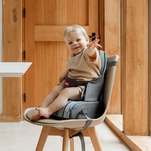 Nuby Travel Booster Seat – Compact and Foldable | Baby Sit Up Seat | Weaning Toddler Chair | Suitable for Ages 6 Months Plus — view 2