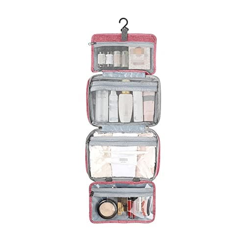Hanging Toiletry Bag for Women, Large Waterproof Wash Bag with Hook