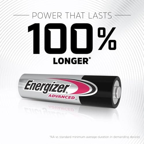 Energizer Advanced - AAA Batteries (12 Pack) - Triple A Battery 1.5V - Up to 100% Longer Lasting - Ideal for High-Drain Devices - 0% Plastic Packaging - 10 Year Shelf Life [Amazon Exclusive] — view 2