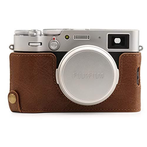 MegaGear MG1895 Ever Ready Genuine Leather Camera Half Case Compatible with Fujifilm X100V - Brown — view 6