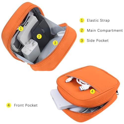 JINSI Small Cable Organiser Bag Travel Electronics Pouch — view 2