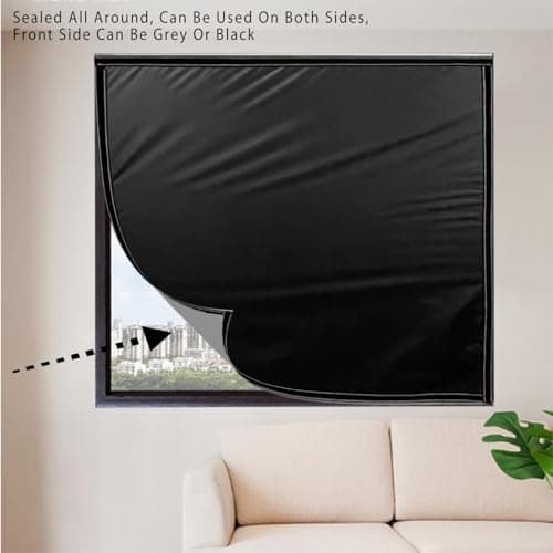 Portable Thermal Roller Bli 90x130 cm No Drill UV Protect Heat Shield Window es with for Travel Grey - Perfect for Home & Car Use — view 2