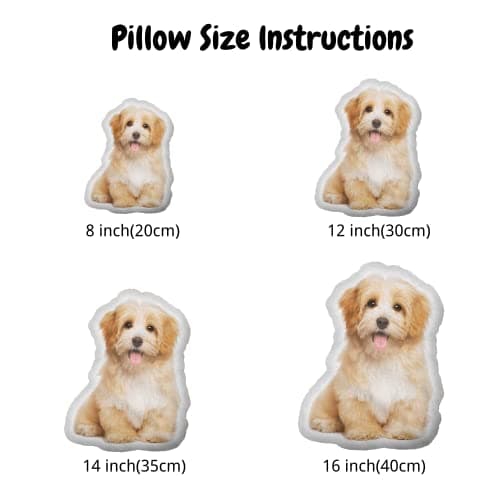 Eletizy Custom Pet Shaped Pillows, Personalized Funny Pillow with Pet/Picture/People, Double Side 3D Printing Photo, for Birthday, Thanksgiving, Christmas, Valentine's Day, Halloween 10inch — view 6