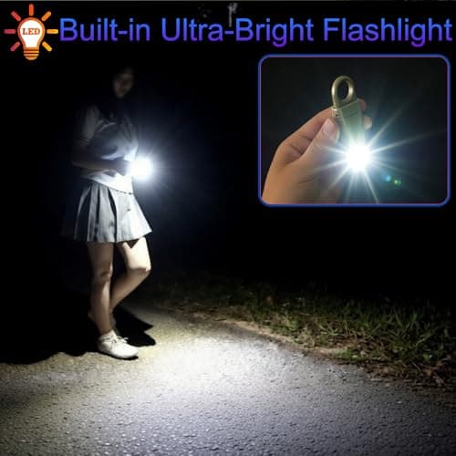Rechargeable 135db Personal Safety Alarm 2-in-1 Torchlight & Strobe Light — view 4