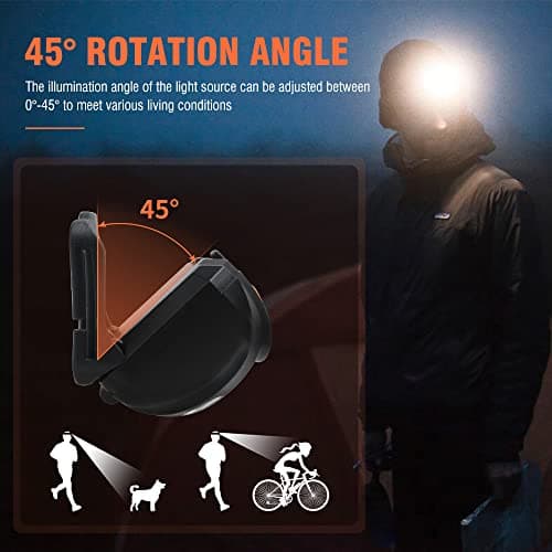 BORUIT LED Head Torch Red White Light Headlamp [2 Pack] AAA Battery Super Bright 4 Mode Headtorch for Kids Adult Camping Running Hiking Fishing Headlight Gear — view 5