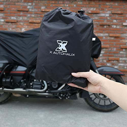 X AUTOHAUX XL Motorcycle Cover Half Cover for Full Dress Touring Cruiser — view 5