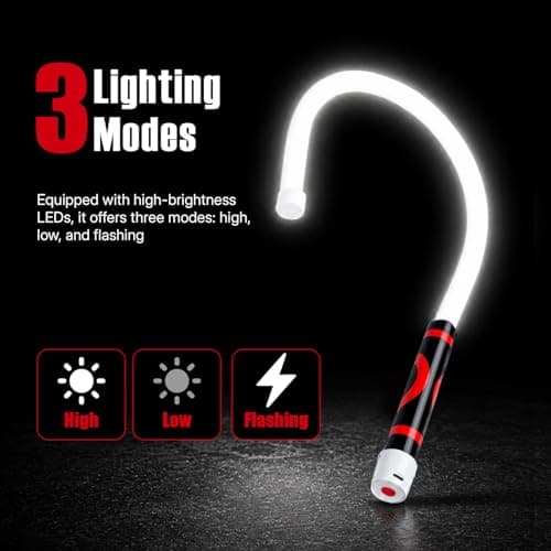 Mcbazel Flexible LED Flashlight Stick, Rechargeable Bendable Inspection Lamp — view 3