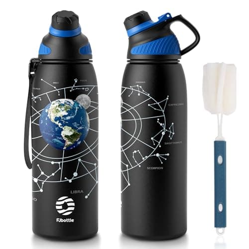 Fjbottle Insulated Water Bottle 1L Magnetic Lid Stainless Steel