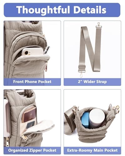 Water Bottle Holder with Strap 30/32 oz, Crossbody Water Bottle Carrier Bag — view 6