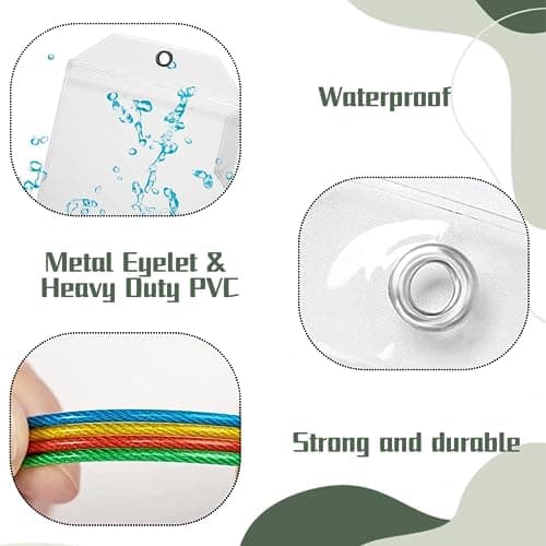 4 Pcs Waterproof Cruise Luggage Tag Holder Clear Cruise Luggage Tags with Zip Seal Steel Loops for Suitcases Luggage Laptop Bags Pet Bags Backpacks Cruise Travel Vacation Accessories — view 3
