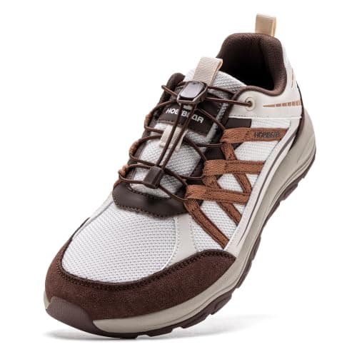 HOBIBEAR Barefoot Minimalist Shoes Womens Mens Lightweight Comfortable Wide Toe Fashion Sneakers Brown — view 6