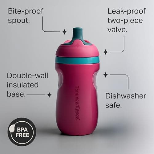 Tommee Tippee Insulated Sporty Spout Non-Spill Toddler Cup 12m+ — view 4