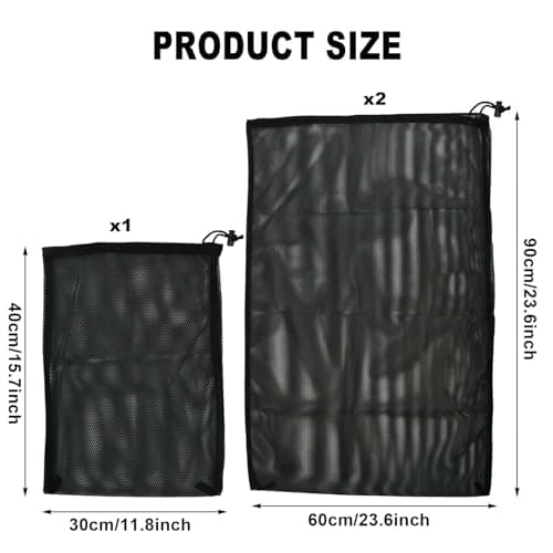 3 Pcs Mesh Laundry Bags for Washing Machine, Washing Bags for Laundrys — view 4