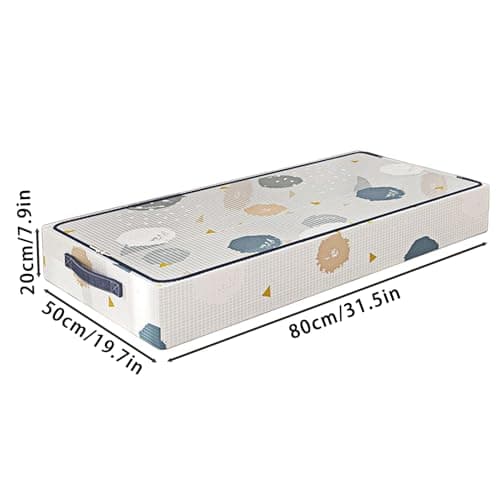 Underbed Storage Containers Foldable Stackable Organizers Rolling Wheels — view 6