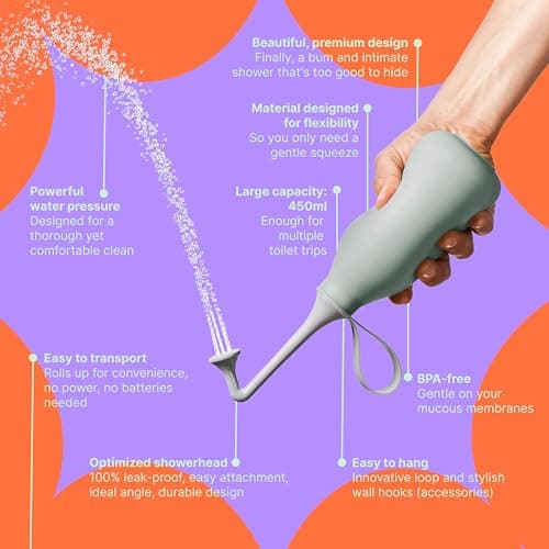 Bidetlity Portable Bidet, Intimate Shower, BPA-Free, Travel Bag, V3.0 — view 5