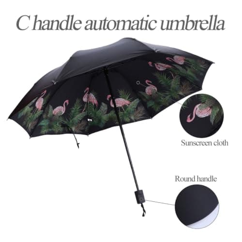 BELLIFFY Black UV Protection Folding Travel Umbrella Iron and Plastic — view 6